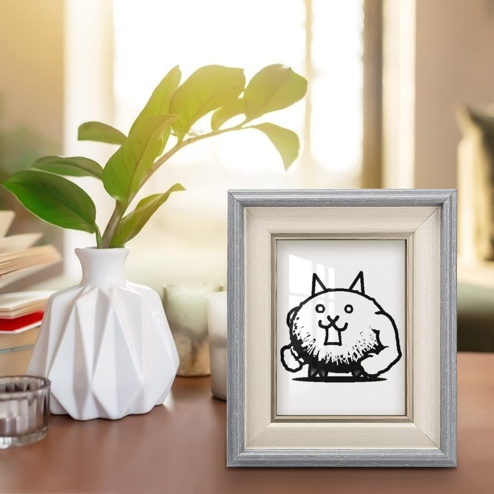 Amazon.co.jp: にゃんこ大戦争 フォトフレーム 木製 写真立て